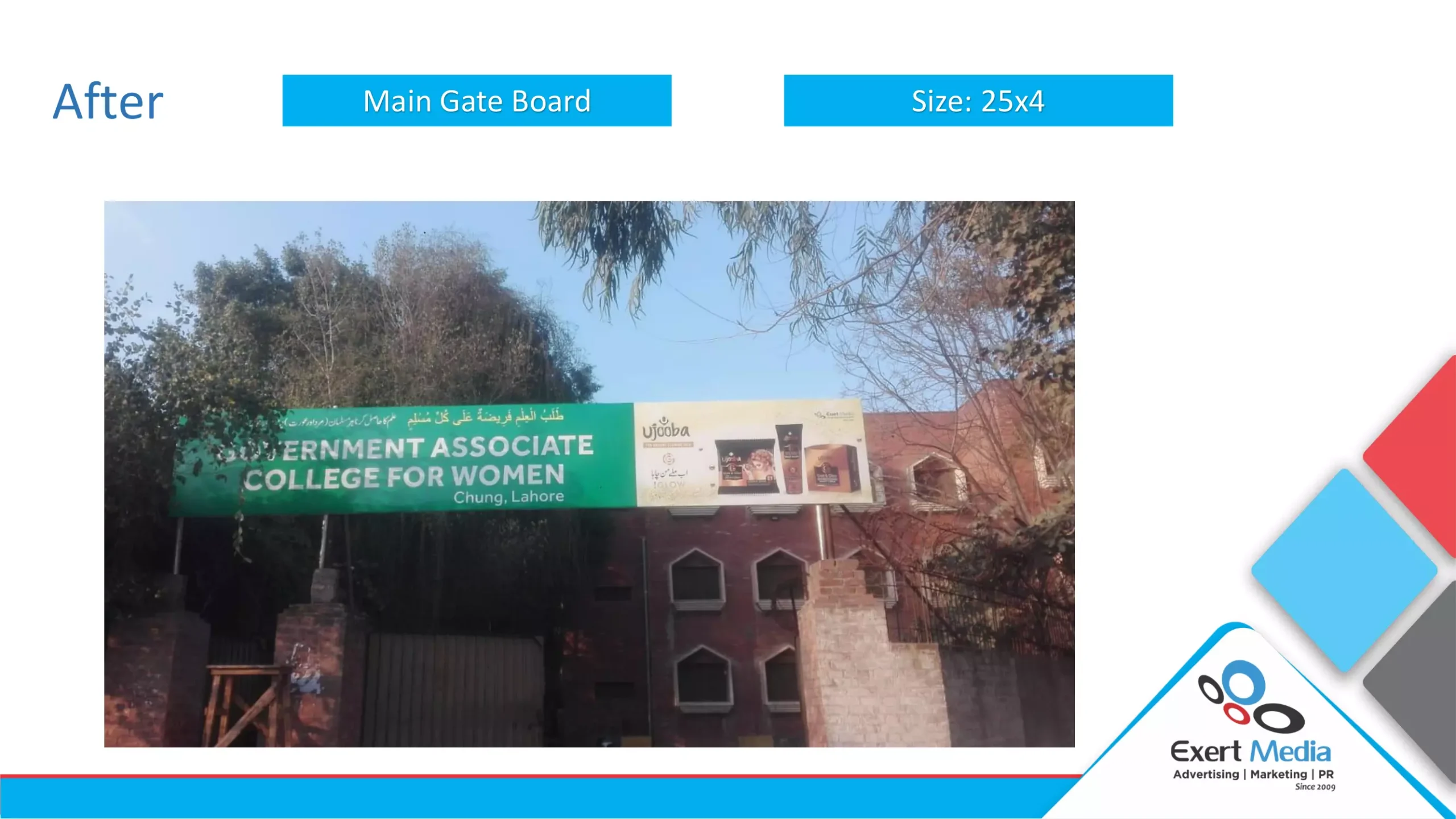 1- Lahore College Branding - Main Boards-29