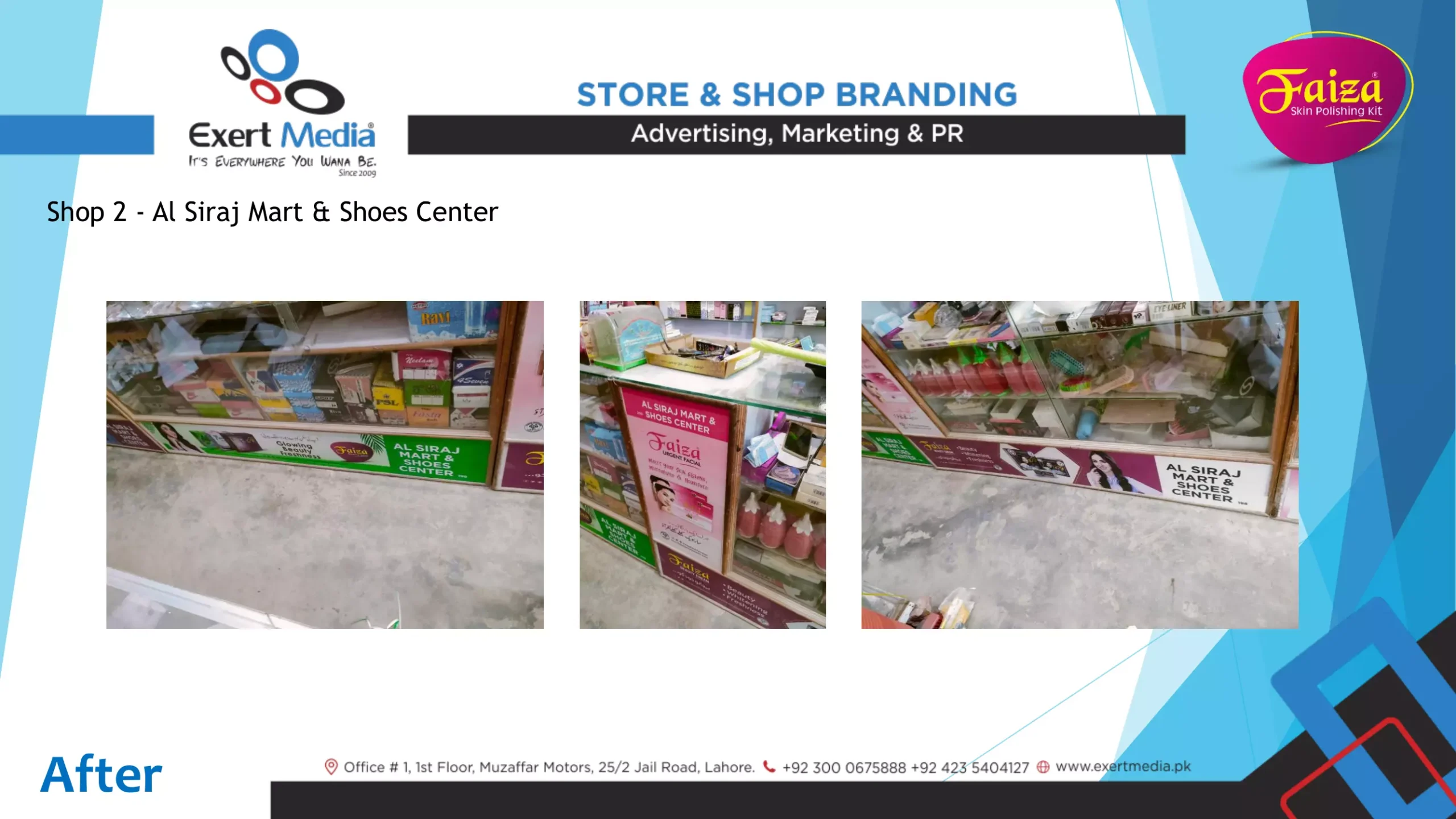 Faiza Beauty Cream Store & Shop Branding - Dhareema, Sargodha-06