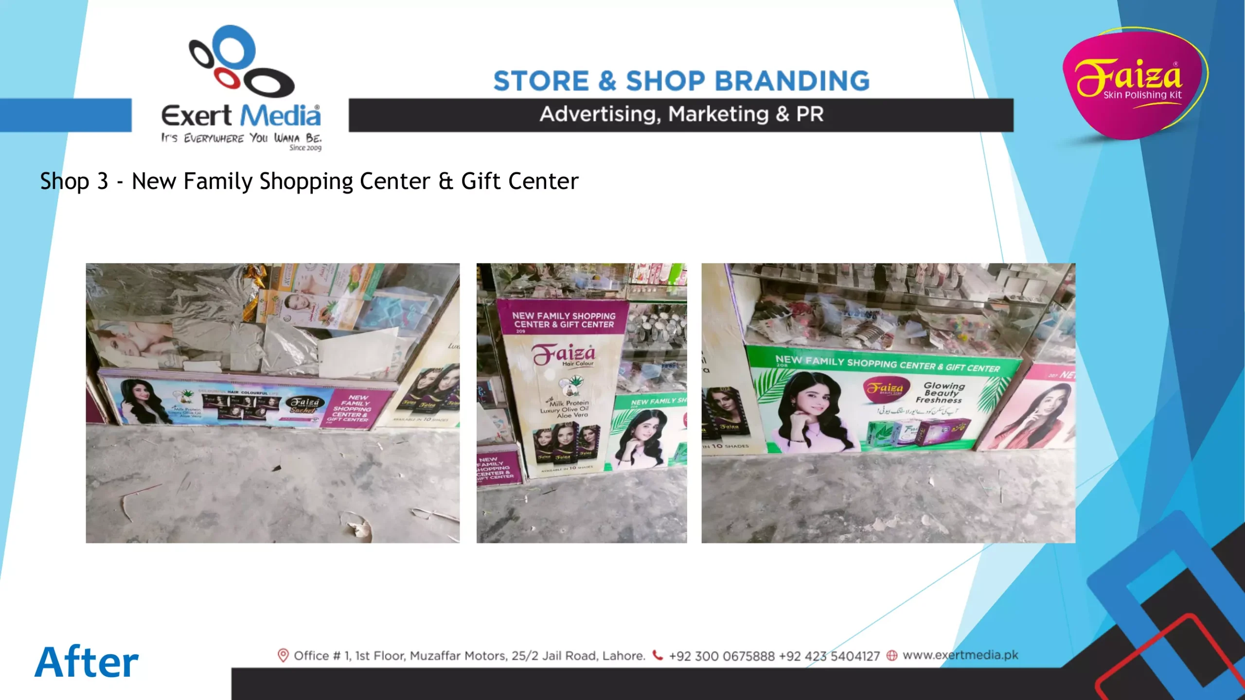 Faiza Beauty Cream Store & Shop Branding - Dhareema, Sargodha-11