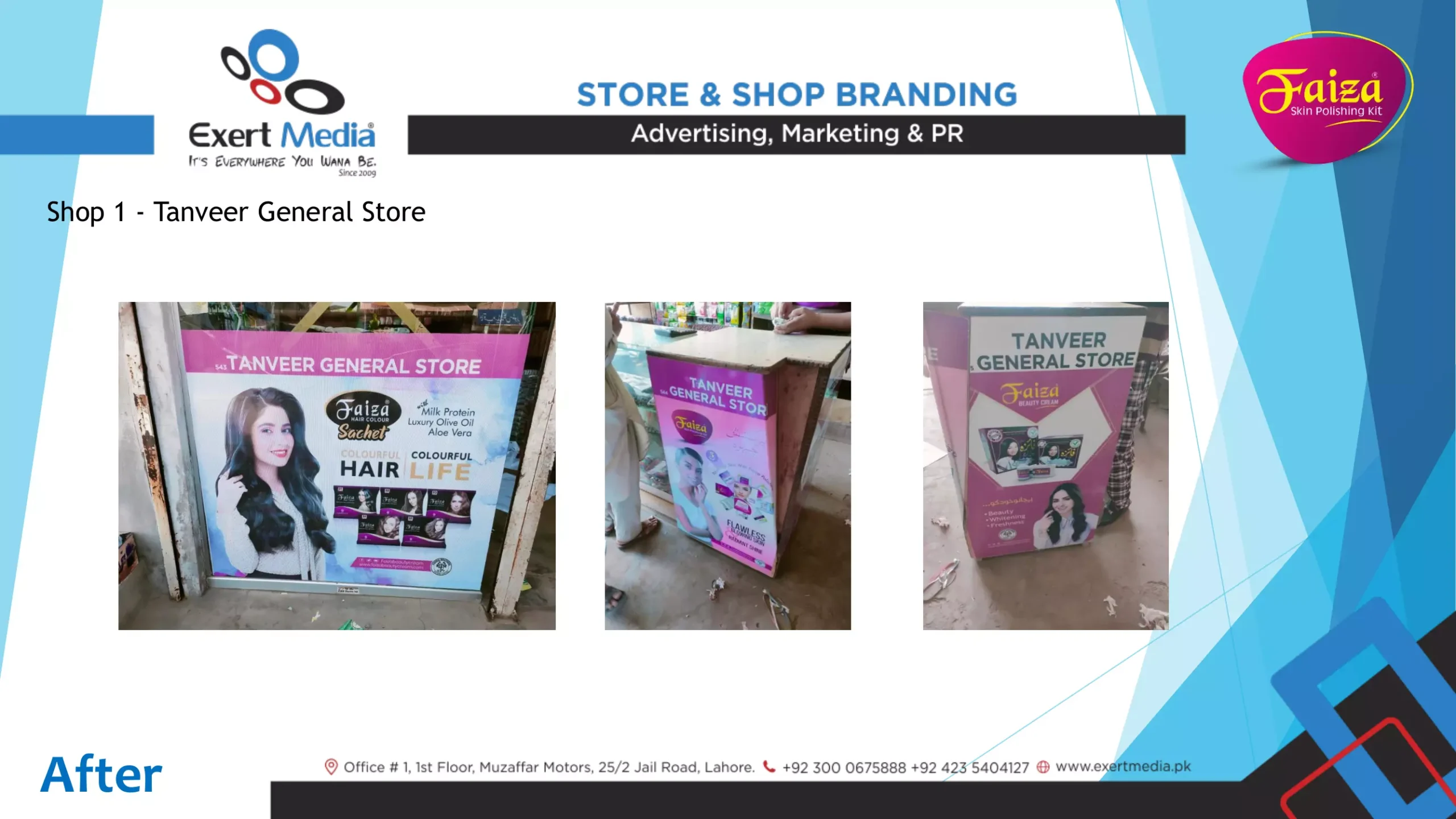 Faiza Beauty Cream Store & Shop Branding - Kot Momin-02