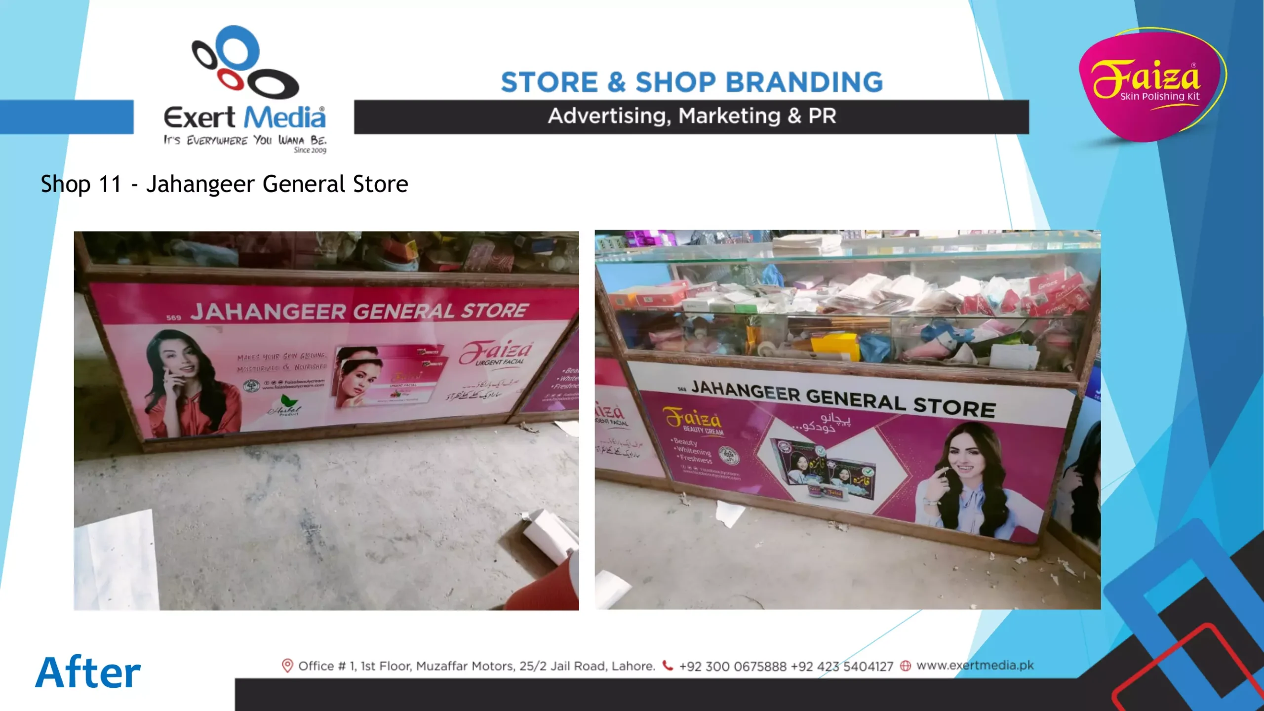 Faiza Beauty Cream Store & Shop Branding - Kot Momin-13