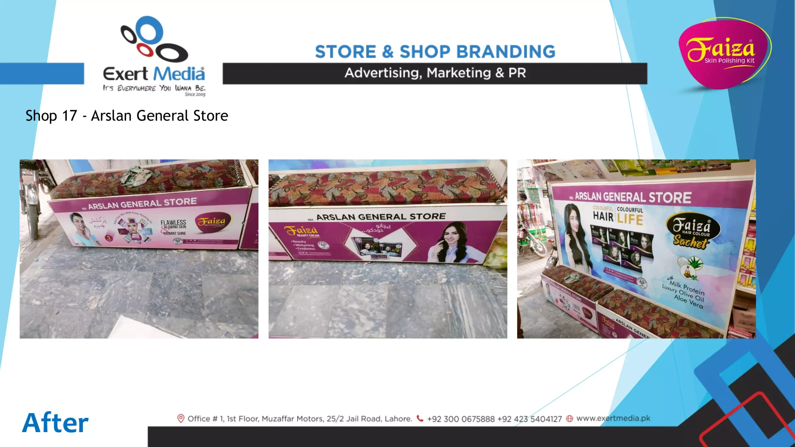 Faiza Beauty Cream Store & Shop Branding - Kot Momin-21