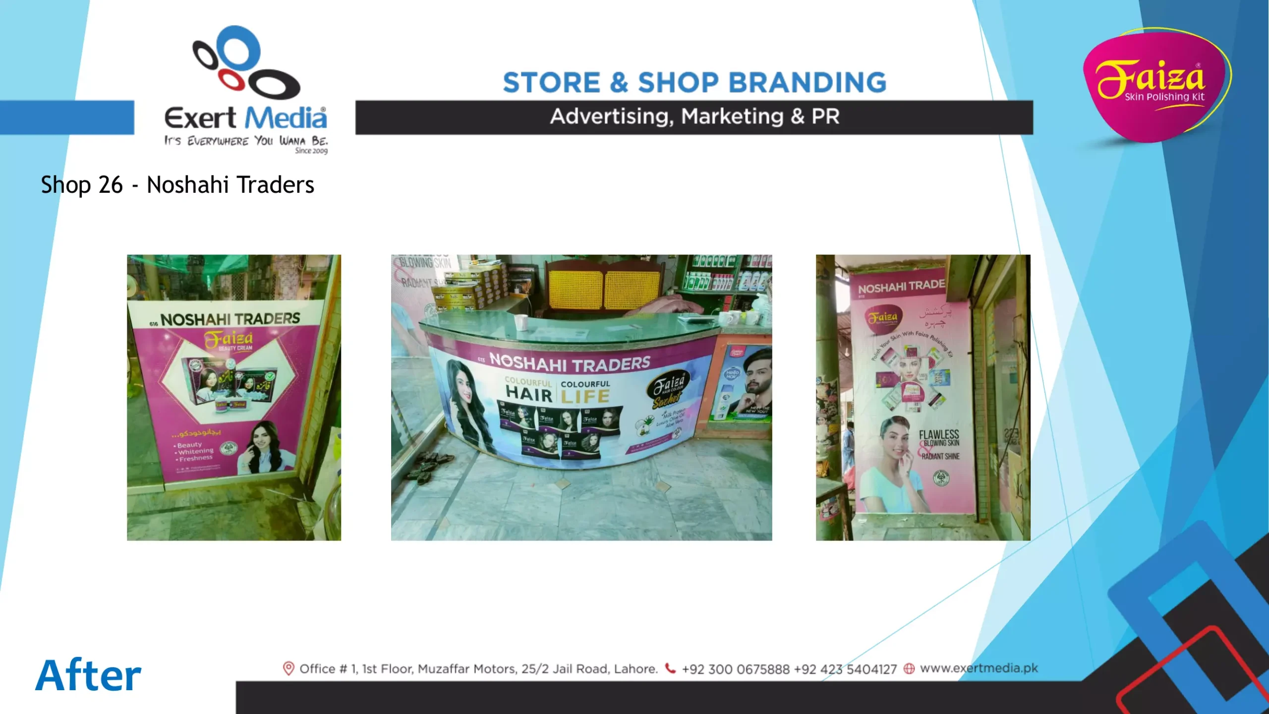 Faiza Beauty Cream Store & Shop Branding - Kot Momin-36