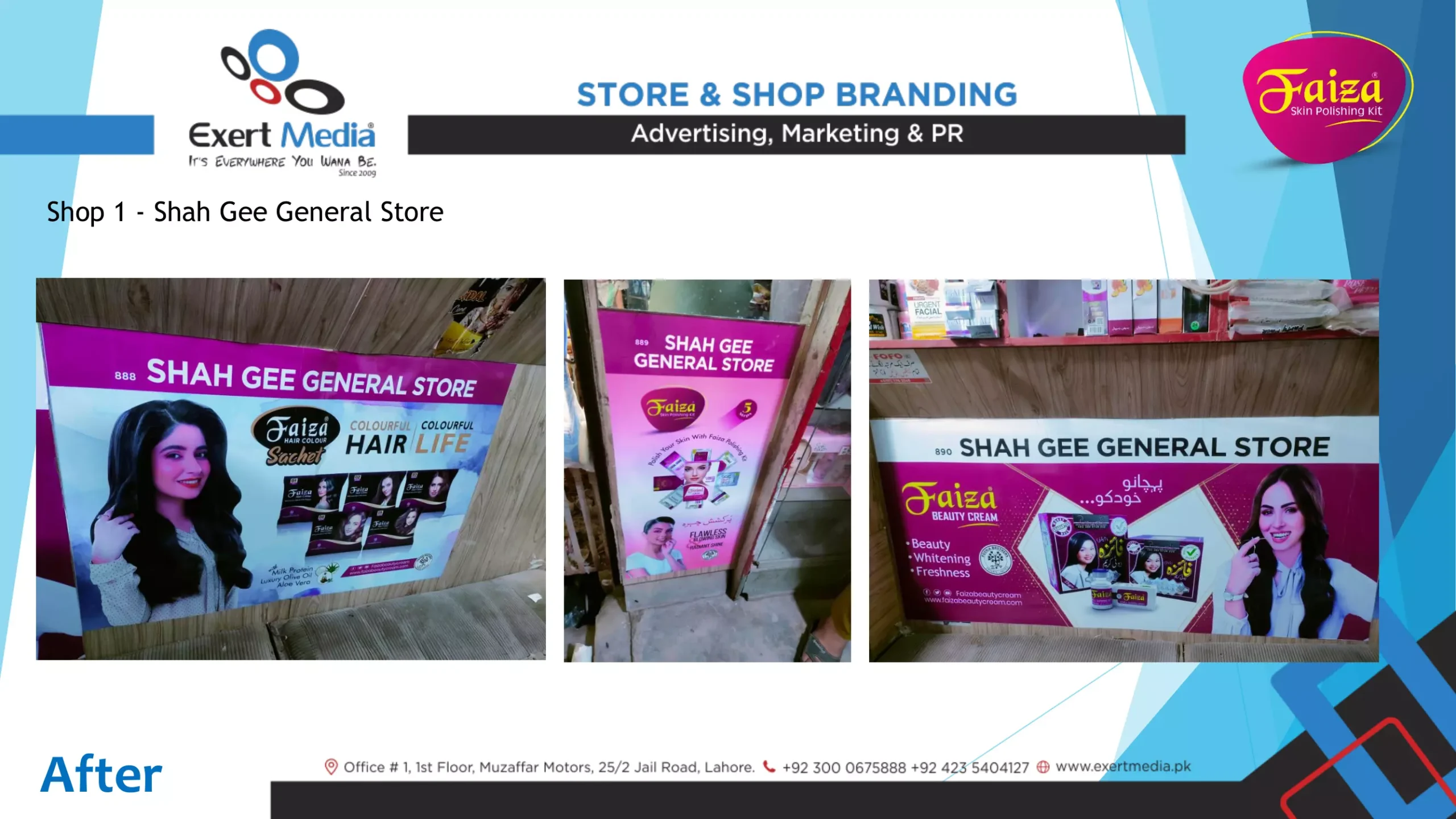 Faiza Beauty Cream Store & Shop Branding - Main Bazar - Farooqa-2