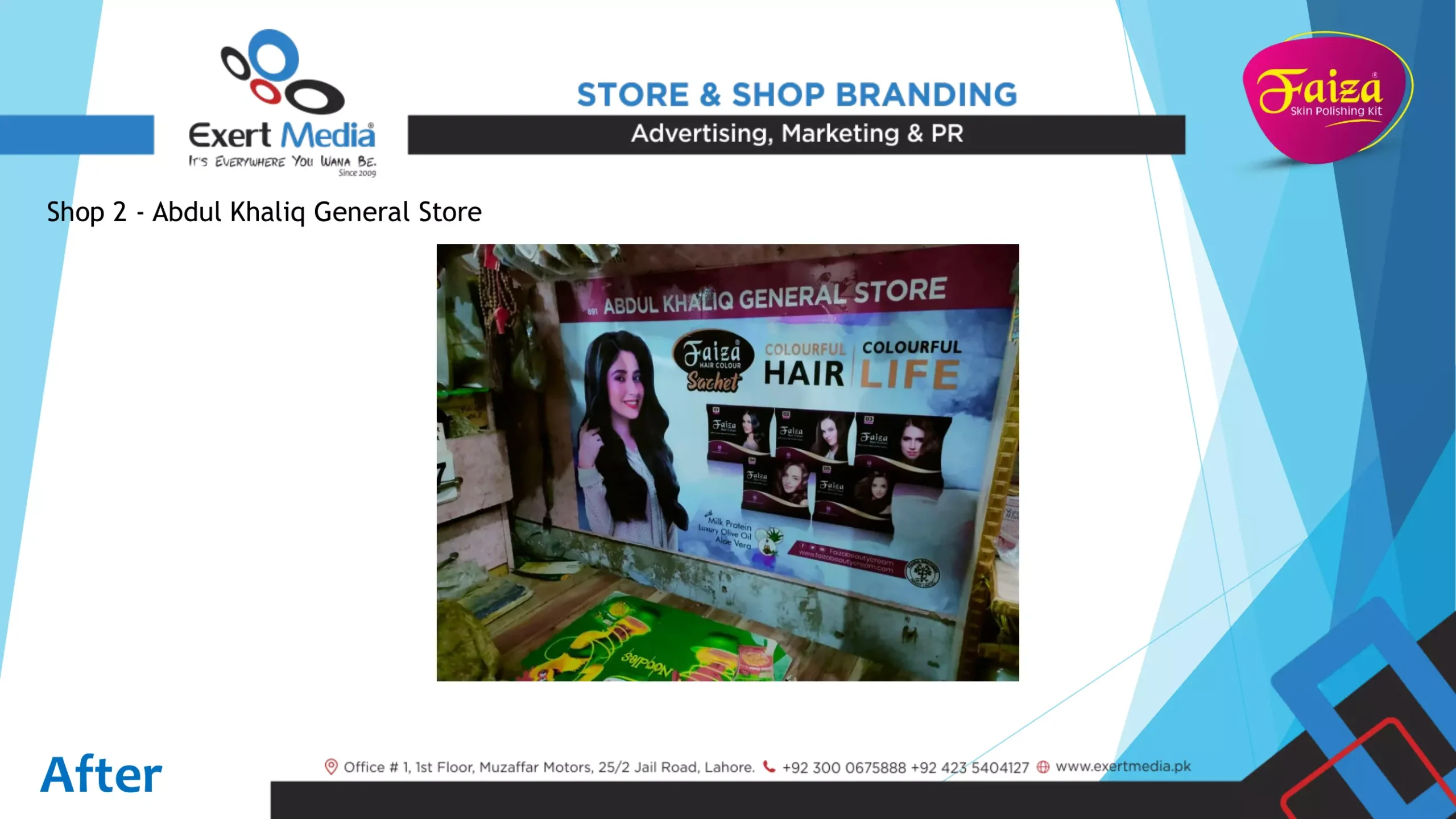 Faiza Beauty Cream Store & Shop Branding - Main Bazar - Farooqa-3