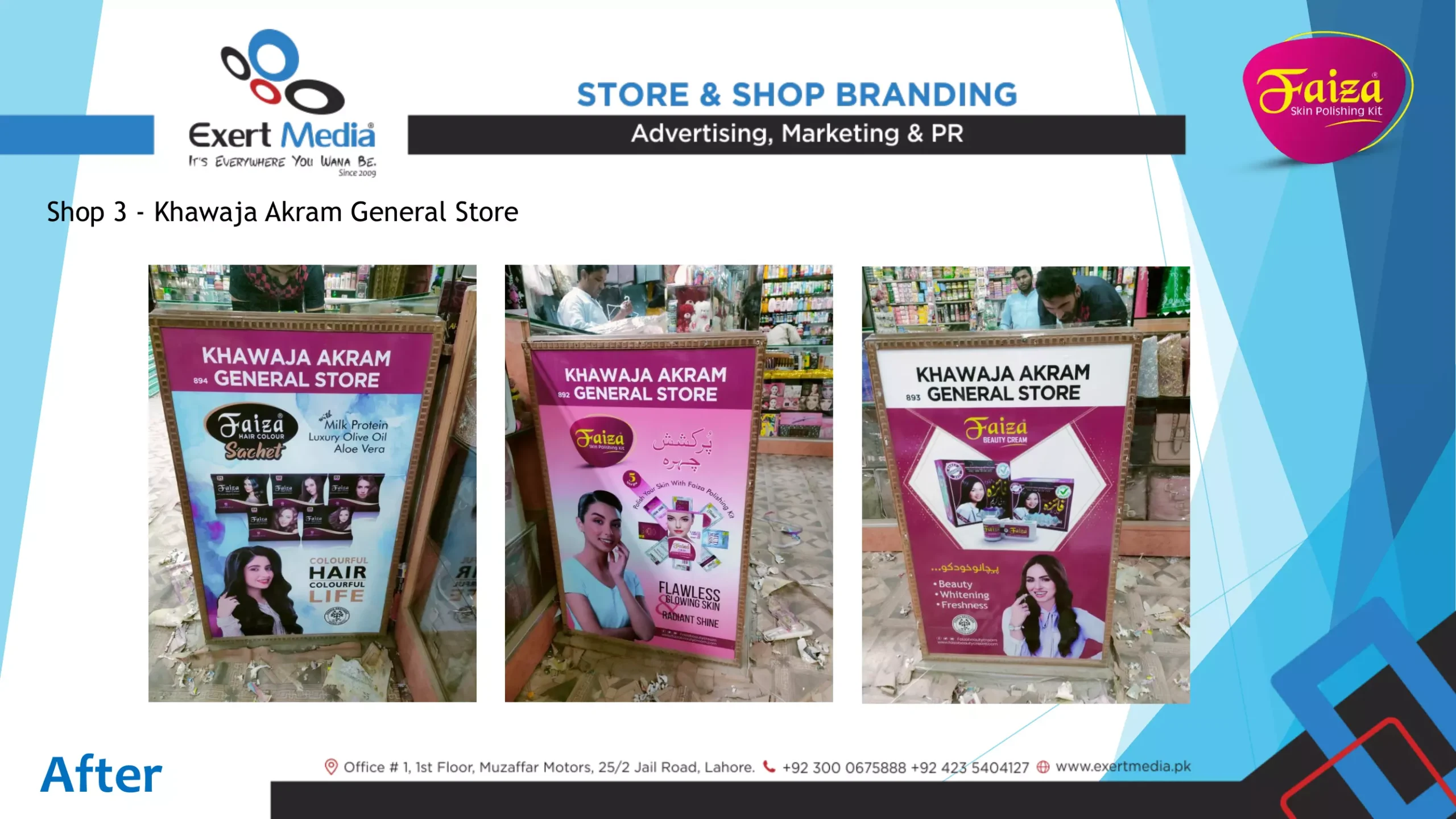 Faiza Beauty Cream Store & Shop Branding - Main Bazar - Farooqa-4