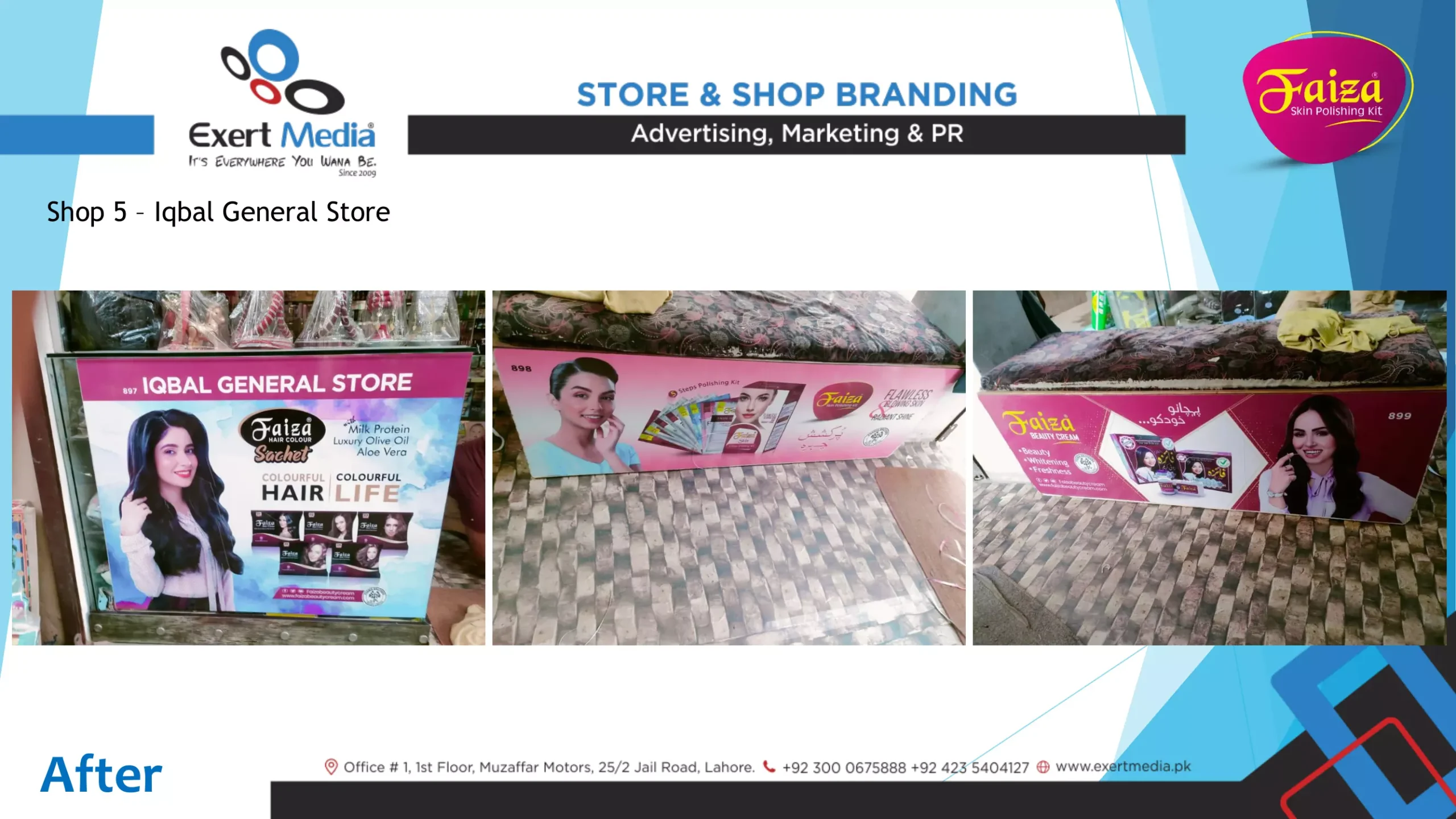 Faiza Beauty Cream Store & Shop Branding - Main Bazar - Farooqa-6