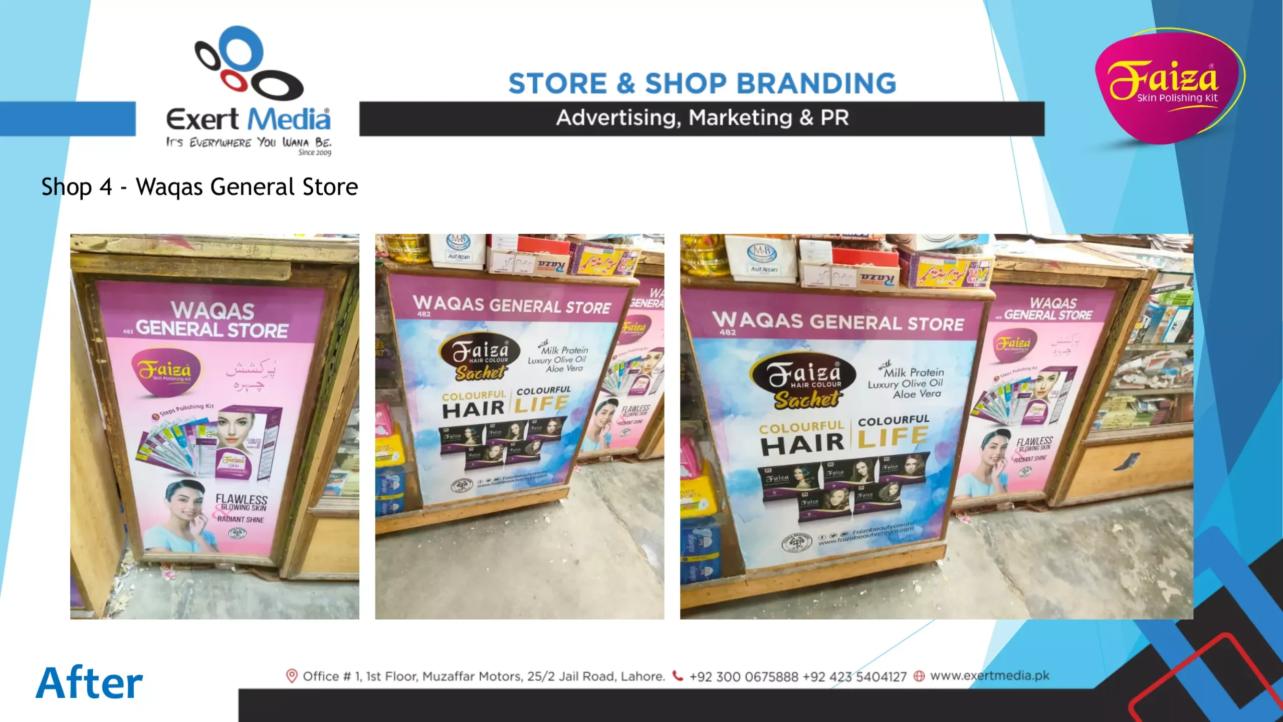 Faiza Beauty Cream Store & Shop Branding - Main Bazar - Ghalla Mandi, Bhalwal-05