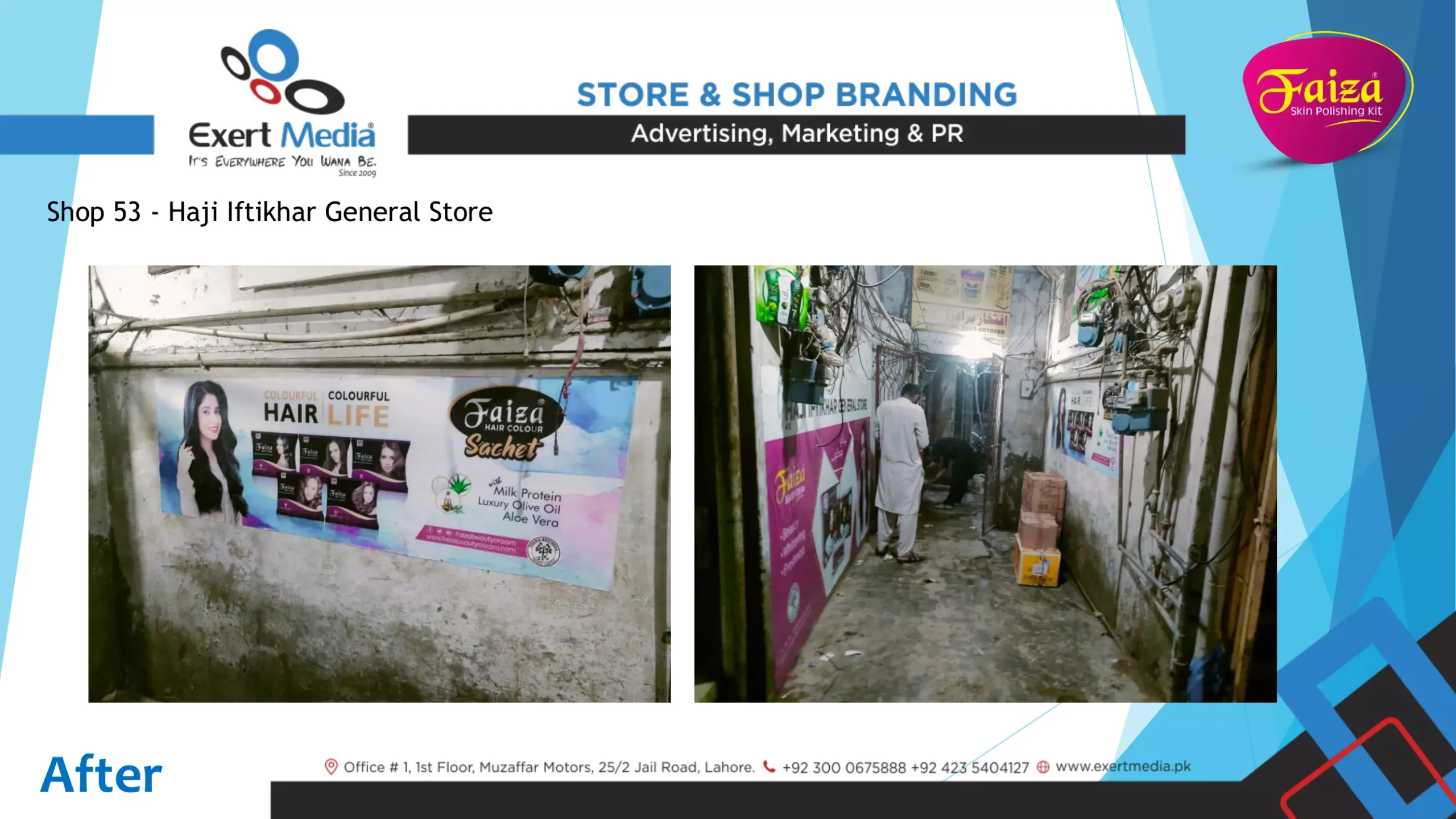 Faiza Beauty Cream Store & Shop Branding - Sargodha-124