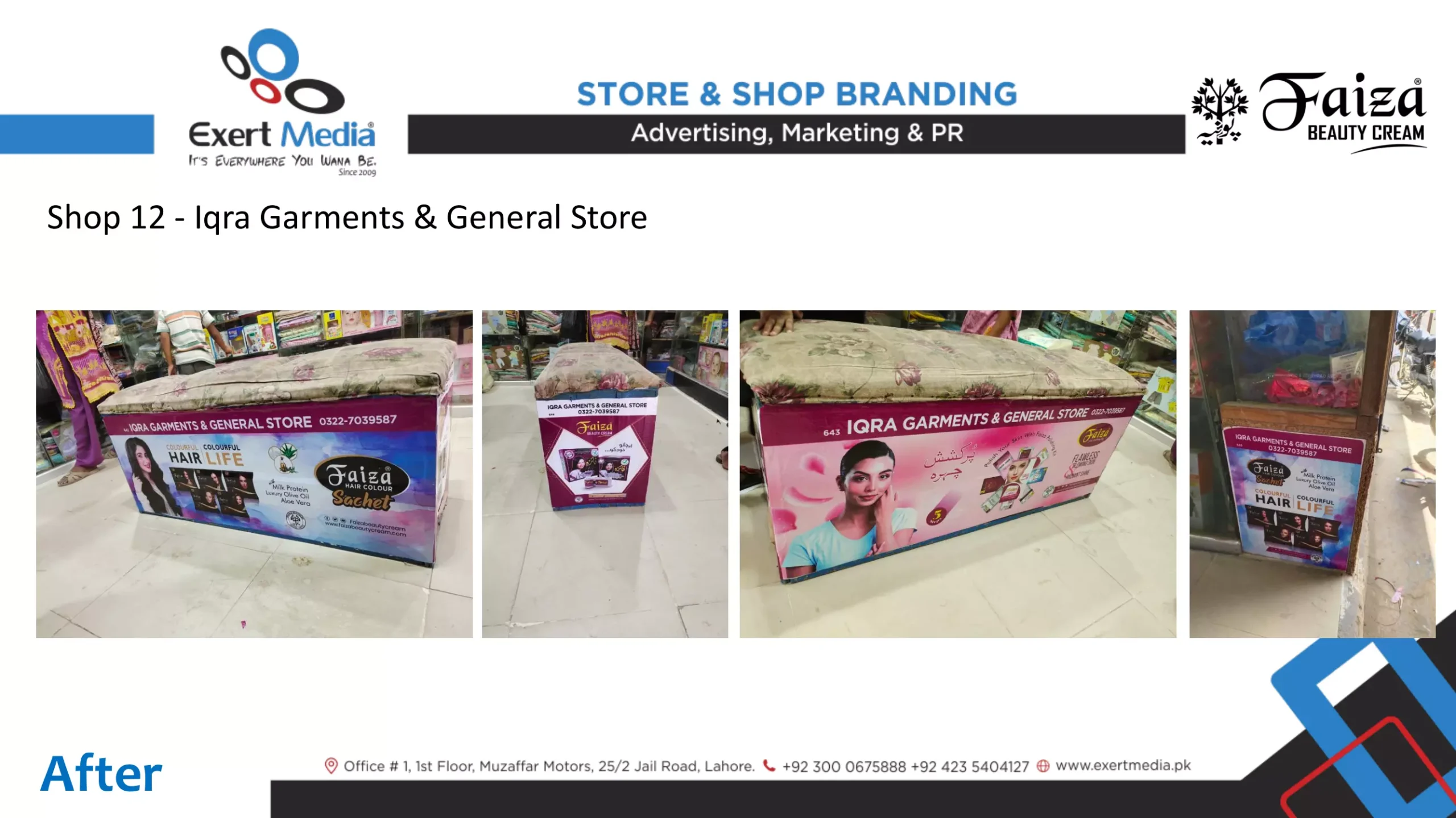 Faiza Beauty Cream Store & Shop Branding - Sialkot-24